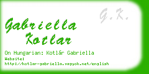 gabriella kotlar business card