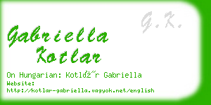 gabriella kotlar business card